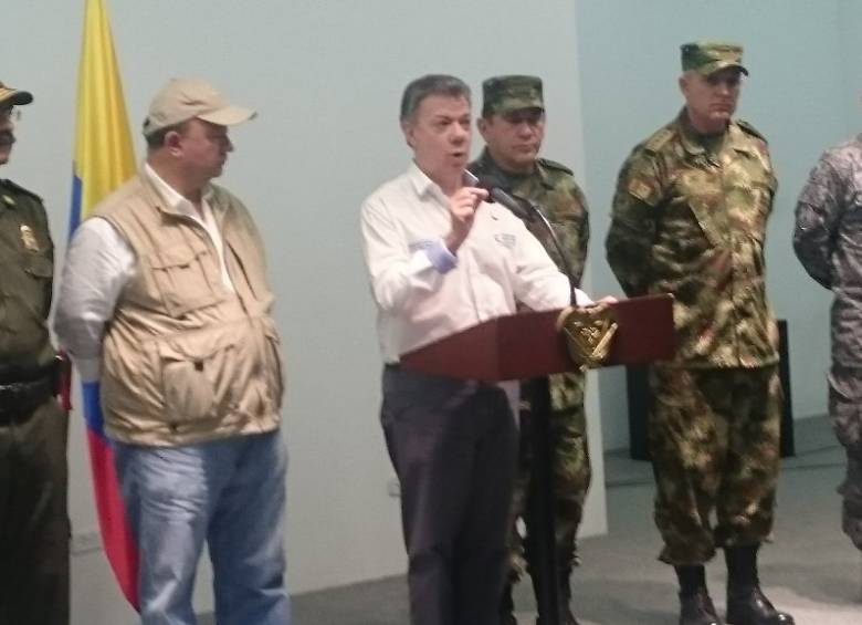 El presidente de la República, Juan Manuel Santos, anunció que los militares presos por delitos dentro del conflicto armado. FOTO CORTESÍA