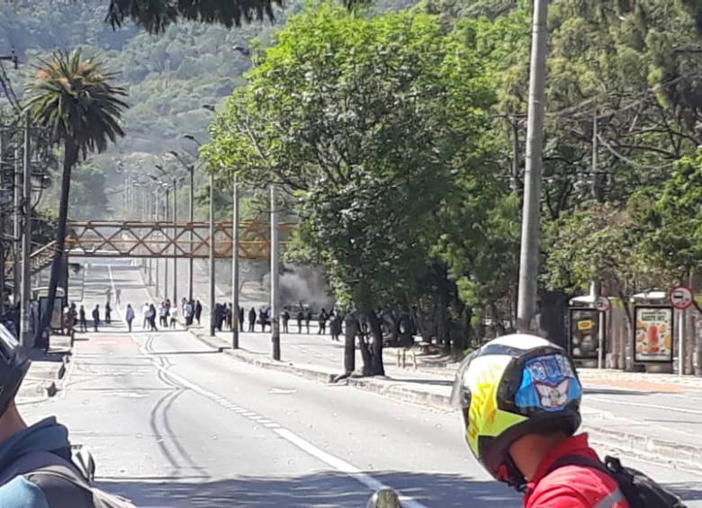 La Universidad de Antioquia fue evacuada al mediodía de este martes. FOTO CORTESÍA GUARDIANES DE ANTIOQUIA