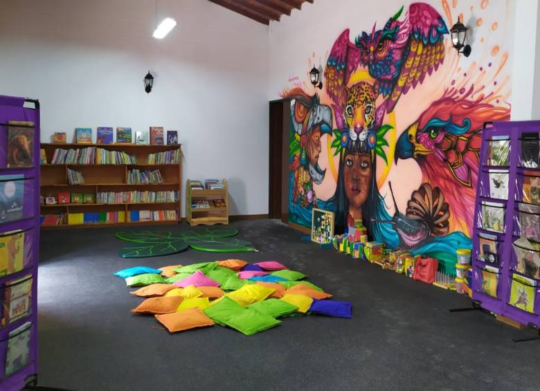 La Biblioteca Pública Roberto Escobar Isaza, en El Retiro. FOTO cortesía