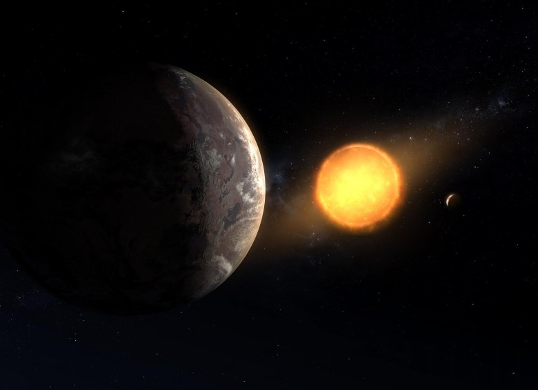 Una comparación entre la Tierra y el Kepler-1649c, un exoplaneta con un radio 1,06 veces mayor que el nuestro planeta. IMAGEN: Nasa/Centro de Investigación de Ames/Daniel Rutter