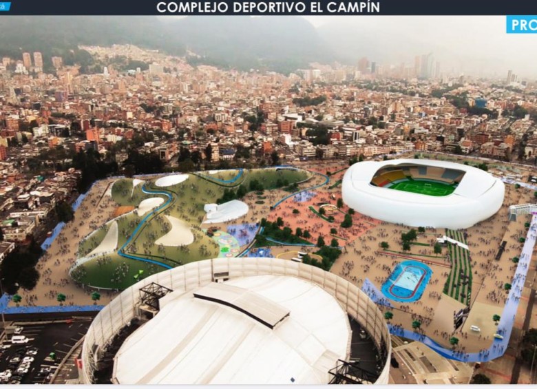 Así quedaría el renovado estadio El Campín