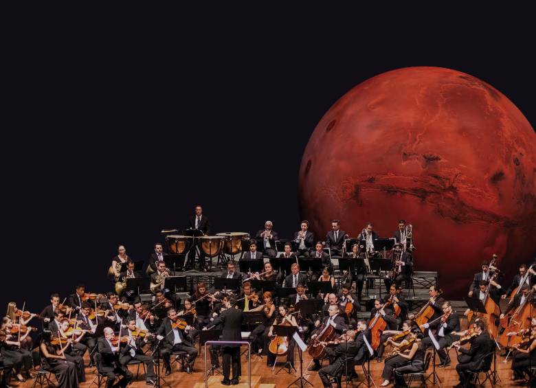La transmisión del concierto Viaje a Marte, con la interpretación de la Orquesta Filarmónica de Medellín, será el viernes 3 de julio a las 7:00 p.m. Foto: cortesía Filarmed 