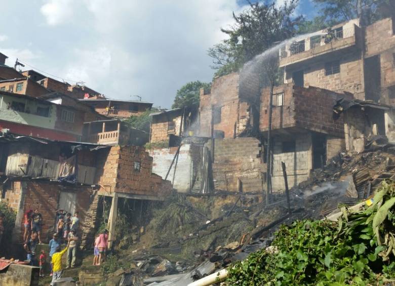 El primer censo de las autoridades arrojó que cerca de 15 familias resultaron damnificadas. FOTO CORTESÍA DAGRD