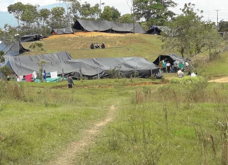 Minga indígena en Cauca. FOTO COLPRENSA