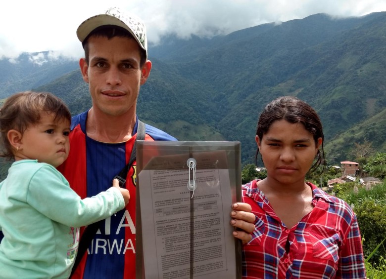 Familia de Briceño beneficiada con subsidio de la Agencia Nacional de Tierras. FOTO ARCHIVO