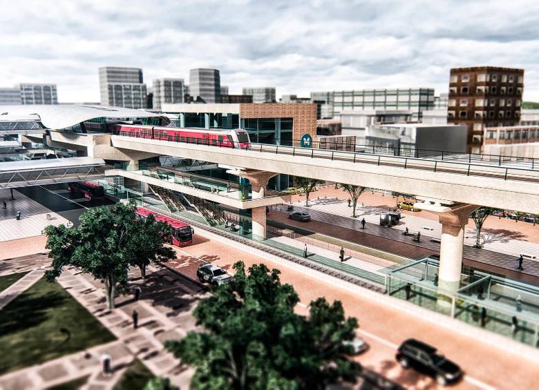 Render de cómo sería el Metro. FOTO Tomada del Metro de Bogotá