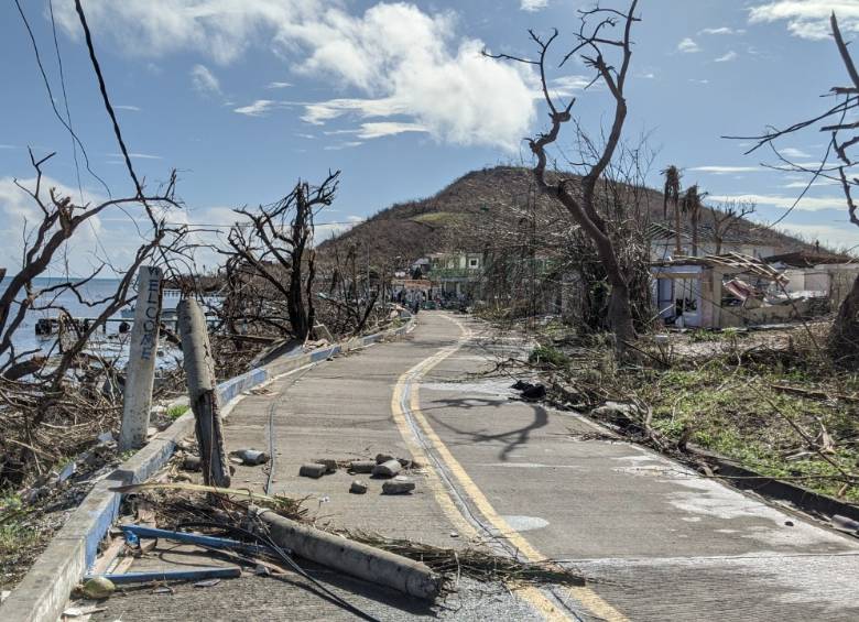El huracán Iota arrasó en Providencia el pasado fin de semana. FOTO COLPRENSA