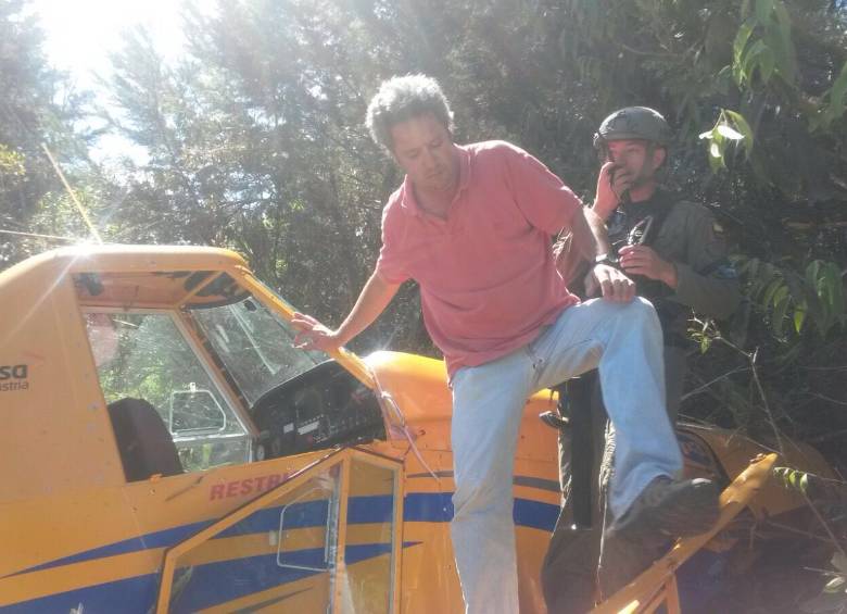 Esta fue la avioneta siniestrada en la tarde de este martes. El piloto resultó ileso. FOTO CORTESÍA FAC