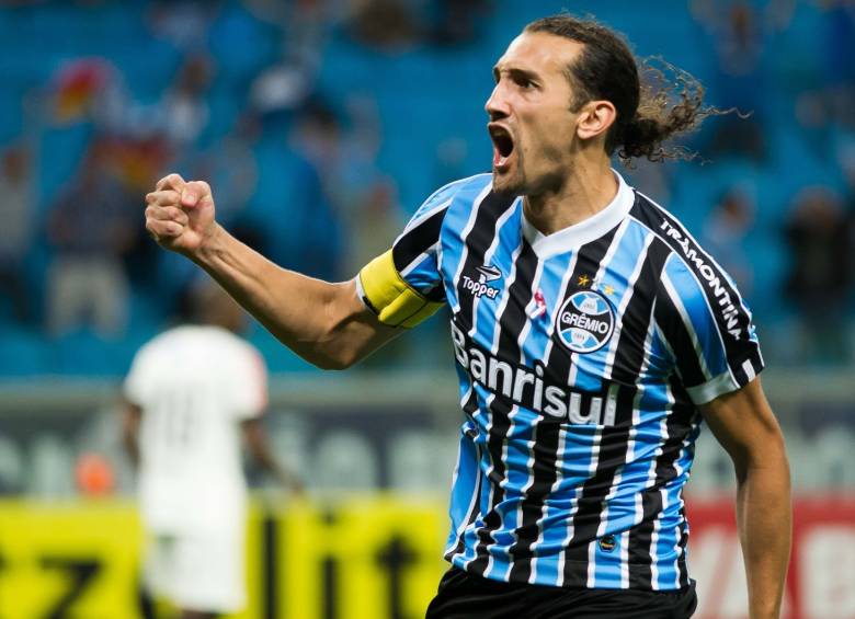 Barcos, delantero argentino que ha militado en Racing, Guaraní, Olmedo, Gremio, Palmeiras, entre otros. FOTO tomada de twitter