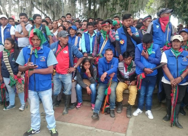 Los indígenas en Cauca están quedando en medio de la disputa por las rutas del narcotráfico. FOTO: ARCHIVO COLPRENSA