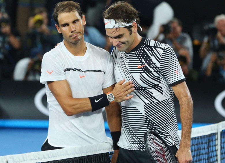 Nadal y Federer, un duelo clásico del tenis que gana el primero 24-16. Foto archivo