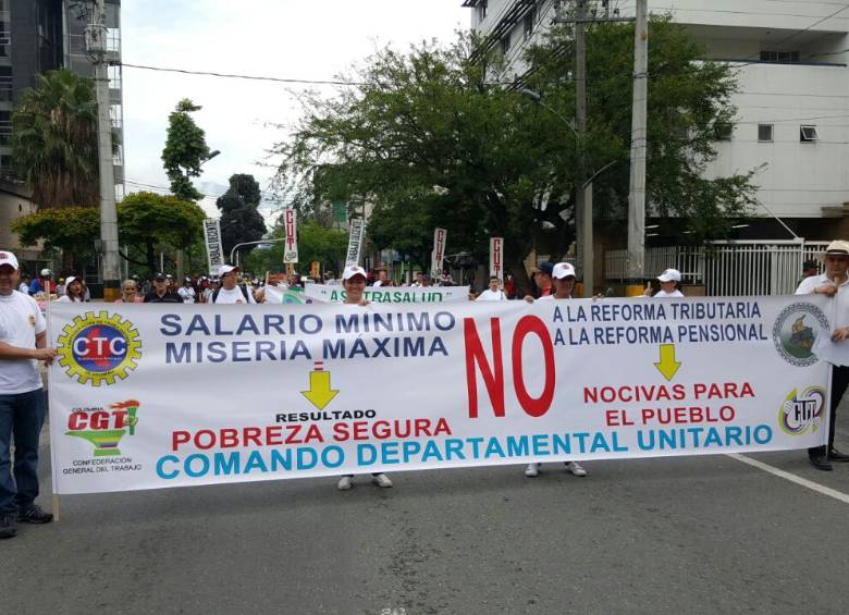 La marcha tiene como lugar de concentración el Parque de las Luces. FOTO Juan Sebastián Carvajal