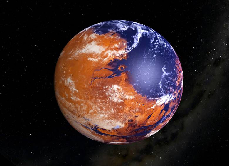 Datos de la misión Maven revelan que la pérdida sustancial de la atmósfera es lo que cambió drásticamente el clima de Marte. Cortesía: Lunar and Planetary Institute NASA’s MAVEN mission