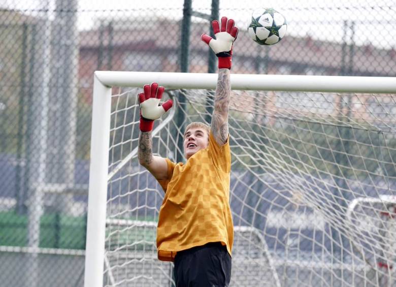Justin Bieber se entrenó con las estrellas del Barça 
