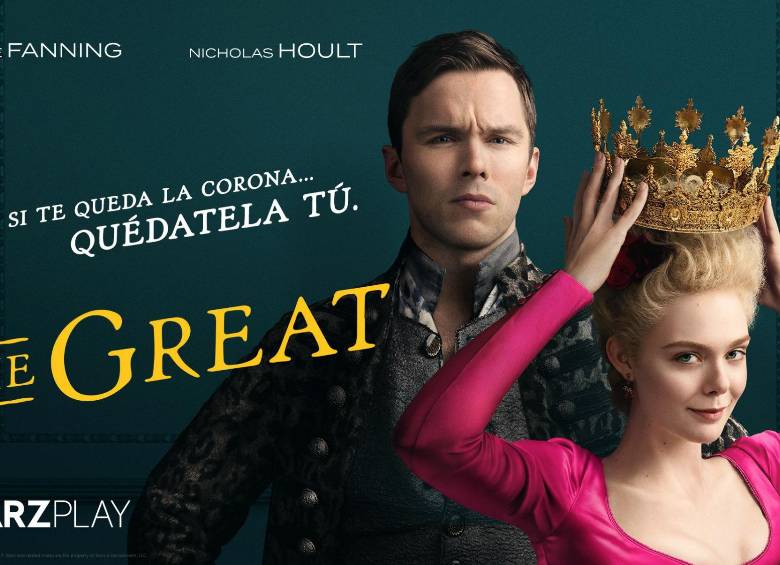 La serie “The Great”, protagonizada por Elle Fanning y Nicholas Hoult, es una de las ofertas que tendrá la plataforma en Colombia. Foto: Starz