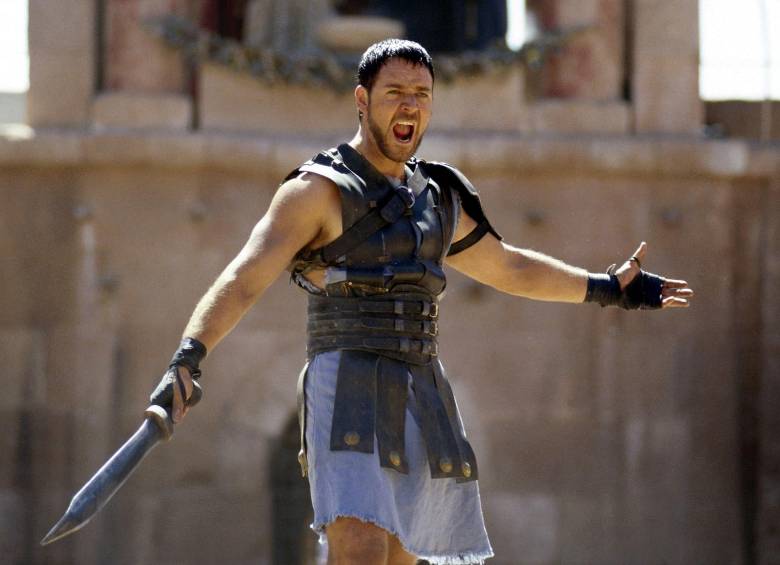 Así se veía Russell Crowe en Gladiador. FOTO: DreamWorks