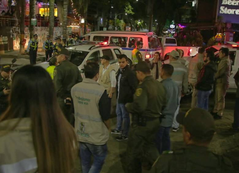 Imagen del operativo en el Parque Lleras. FOTO CORTESÍA ALCALDÍA DE MEDELLÍN