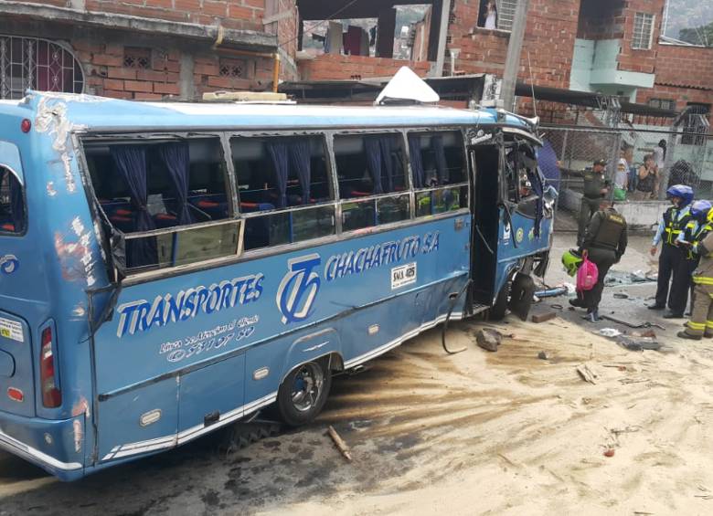 Grave accidente de un bus en el oriente de Medellín