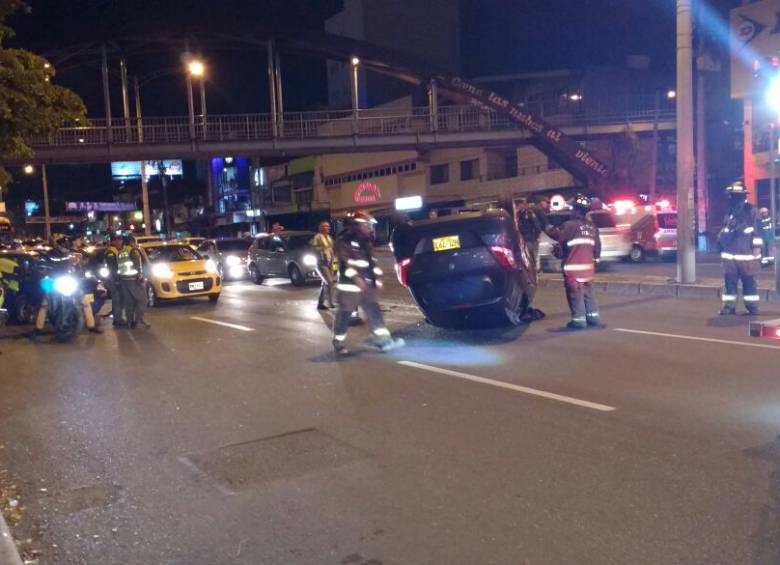 Aparatoso accidente en la avenida 33 dejó un lesionado
