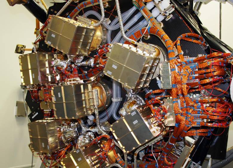 Cámaras del telescopio X eROSITA. Foto: Centro Aeroespacial Alemán