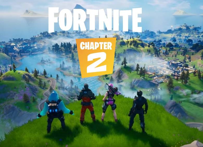 Una de las novedades de Fortnite. Capítulo 2 es que incorpora un lagos y ríos en los que el jugador podrá pescar, nadar y conducir una lancha. Foto: Fortnite
