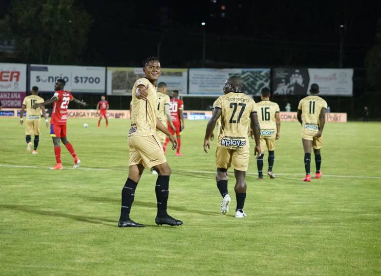 Jeisson Quiñones, autor del gol de Rionegro. FOTO TWITTER ÁGUILAS DORADAS