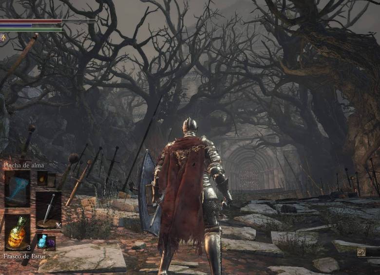 Dark Souls 3 usa los elementos de la fotografía del cine para crear espacios siniestros y sensaciones de tristeza. 