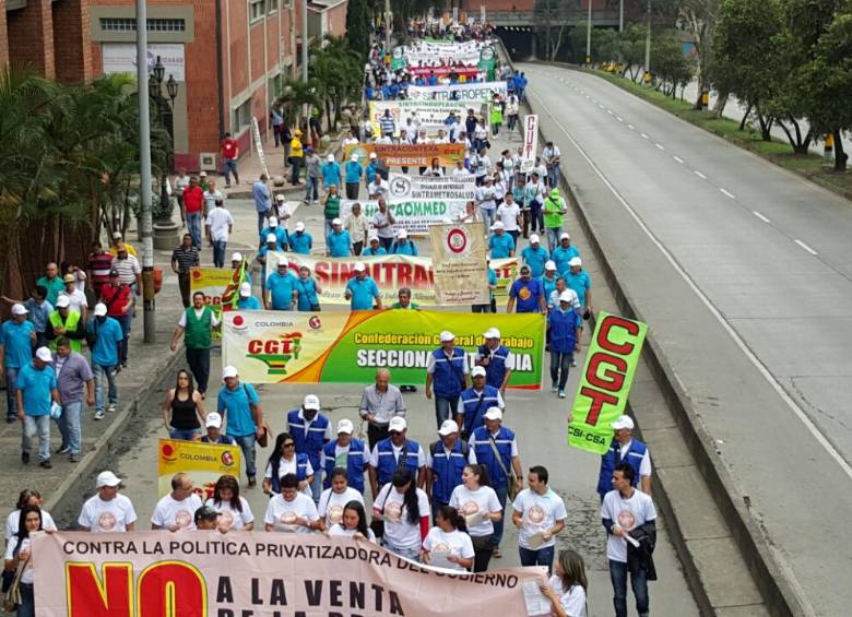 La marcha tiene como lugar de concentración el Parque de las Luces. FOTO Juan Sebastián Carvajal