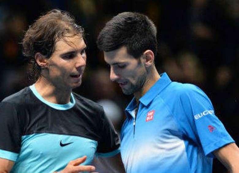 Nadal y Djokovic. Foto AFP