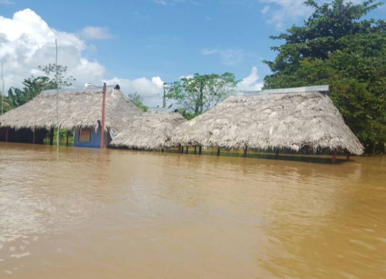 Inundaciones en Puerto Nare. FOTO CORTESÍA BRAYAN CAMARGO
