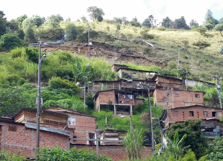 Este zona en específico es considerada, según análisis previos realizados por las autoridades competentes, de alto riesgo y no recuperable del municipio de Medellín. FOTO Cortesía 