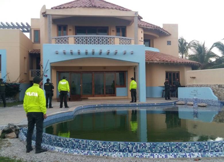 Este es uno de los 34 inmuebles que la Policía y la Fiscalía le ocuparon a Otto Bula, con fines de extinción de dominio. 