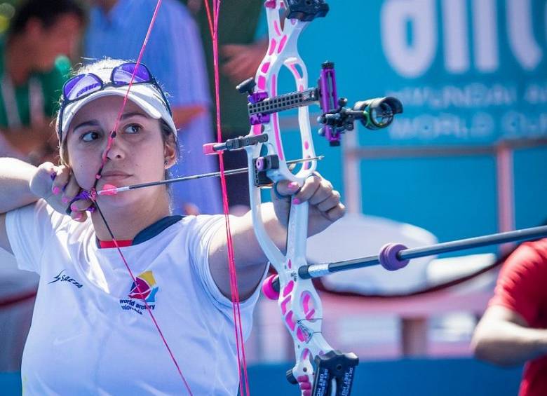 En la cita de Shanghái, López logró su cuarta medalla de oro consecutiva. FOTO Cortesía World Archery