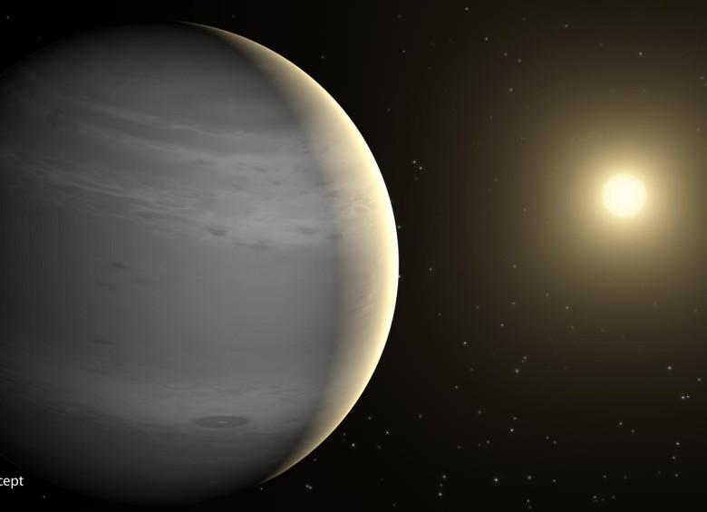 Concepto artístico de un planeta que gira alrededor de otra estrella diferente al Sol. Al país le asignaron el sistema HD 93083 para que le pusiera un nombre. FOTO NASA/JPL-Caltech