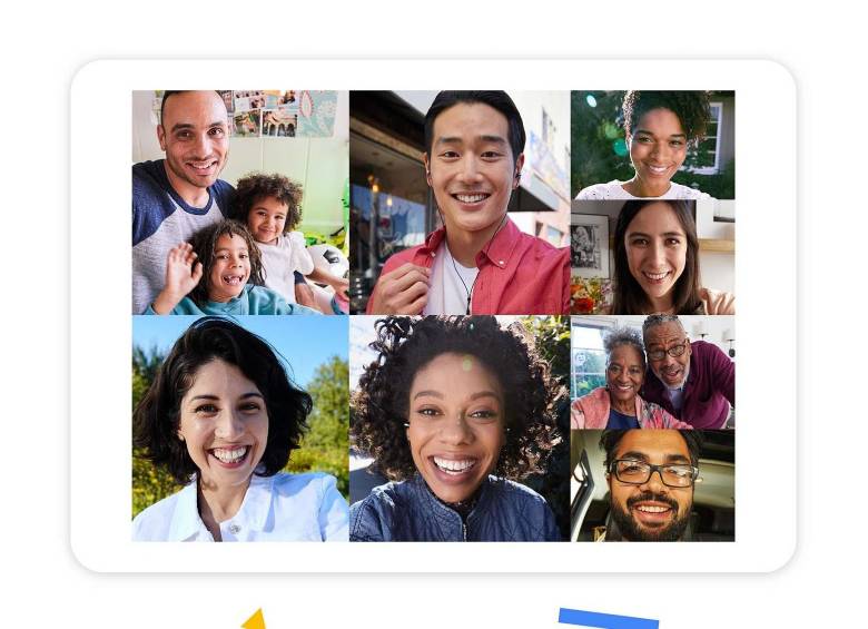 La primera versión de Google Duo, lanzada en 2016, solo permitía videollamadas de dos personas. Foto: Cortesía