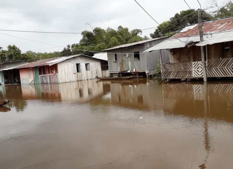  Imágenes de las inundaciones que ha provocado el invierno en San José del Guaviare, Guaviare. FOTO: Colprensa