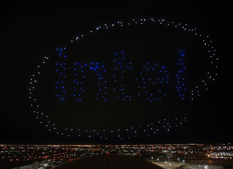 Los 300 drones que volaron sobre el estadio del Super Bowl 