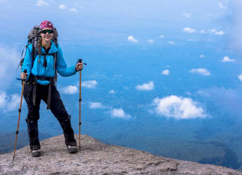 Ana Isabel Bustamante y su gran proeza en Kilimanjaro. FOTO CORTESÍA