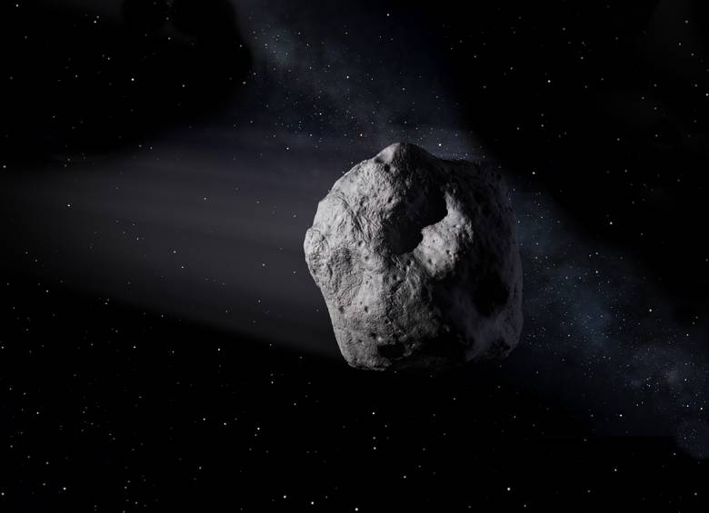 Concepción artística de un objeto próximo a la Tierra (NEO por sus siglas en inglés). FOTO NASA/JPL-Caltech