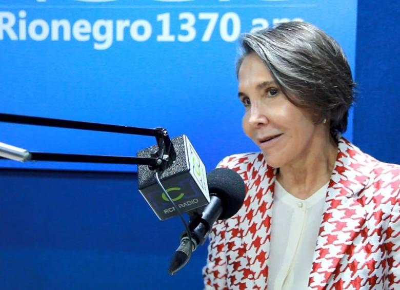 Florinda Meza se ha mostrado muy feliz en Rionegro. FOTO Cortesía Alcaldía de Rionegro.