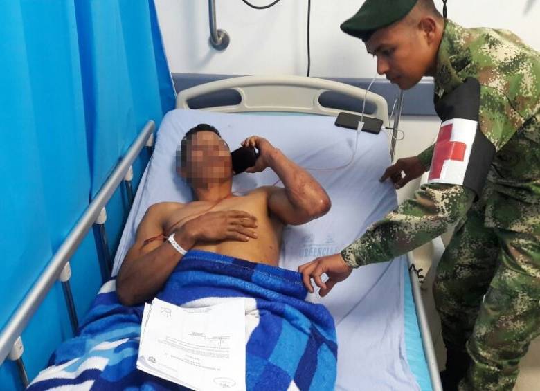Según el Ejército, debido a la activación de un campo de minas, resultó muerto un indígena y otro herido, este último fue trasladado a un centro asistencial en Ipiales. FOTO COLPRENSA
