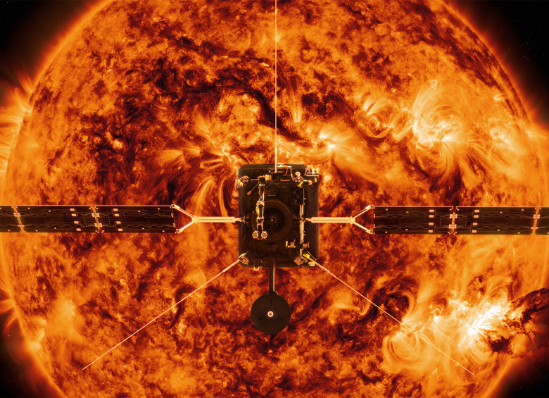 Solar Orbiter cuenta con diez instrumentos científicos que, en conjunto, incorporan 27 sensores y nueve telescopios, antenas, un potente escudo térmico, entre otros. FOTO NASA /ESA