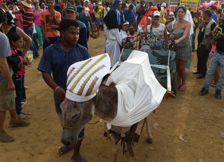 En el Festival Nacional del Burro el Papa Francisco adelantó su viaje a Colombia. FOTO Nidia Serrano @NidiaSerrano