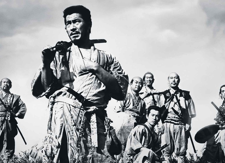 Los siete samuráis, del director japonés Akira Kurosawa, fue amada por la crítica de todos los países –excepto en Japón– y encabezó el top 100 de las mejores películas extranjeras. Foto: Película