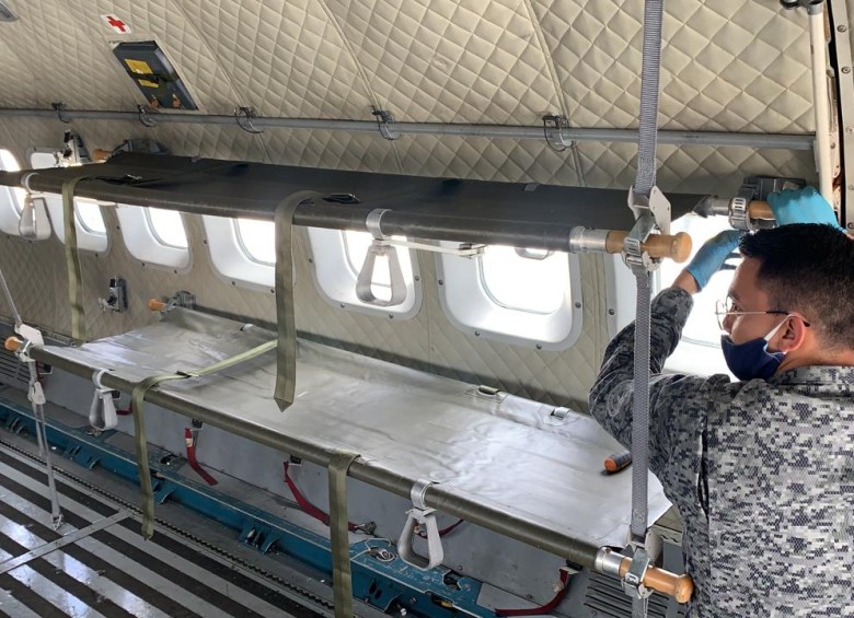 Los pacientes serán trasladados en una aeronave adecuada como avión hospital. FOTO: Colprensa.