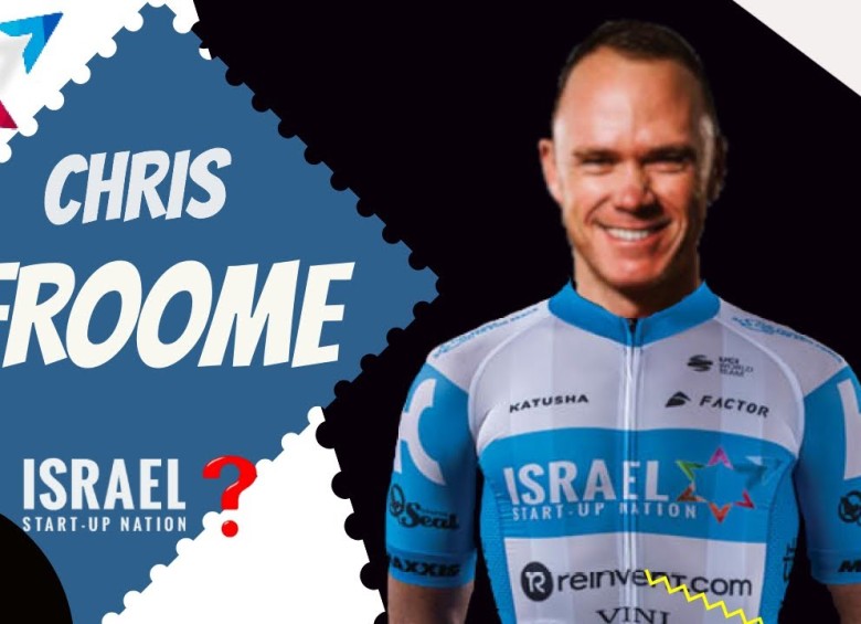 Chris Froome ya hace parte del equipo Israel. FOTO TOMADA DE TWITTER