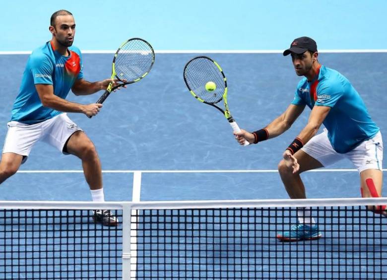 Juan Sebastián Cabal y Robert Farah perdieron en Cincinnati ante los británicos Jamie Murray y Neal Skupski. FOTO CORTESIA FEDECOLTENIS