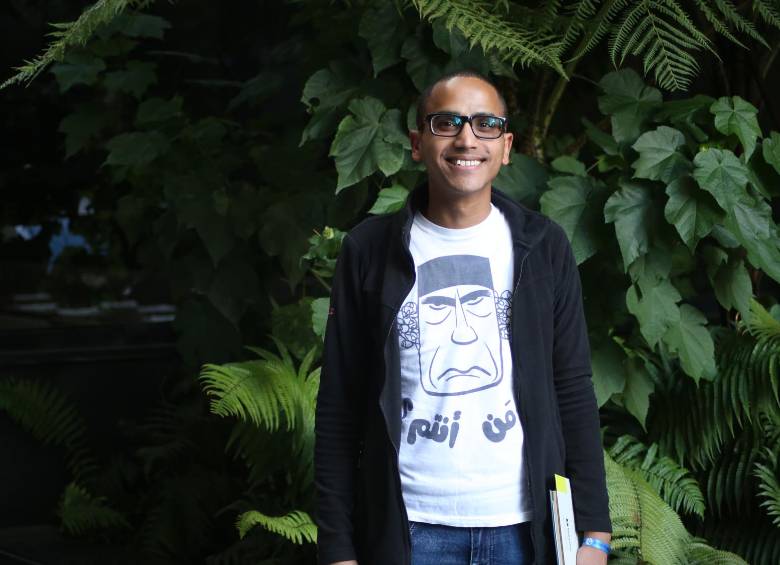 Osamah Al Fakih es un defensor en Yemen. Ha estado en Human Rights Watch y Amnistía Internacional, y hoy lidera su propia organización, de la que vino a hablar a Colombia FOTO Cortesía dejusticia 