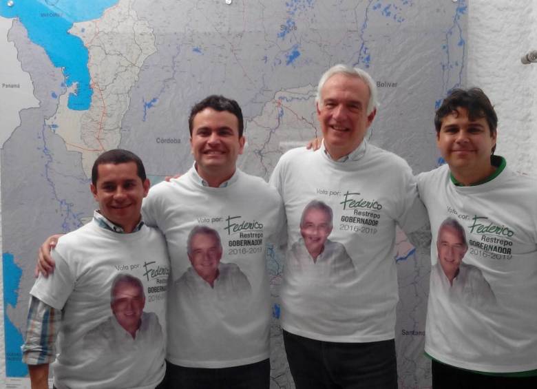 El equipo del candidato Restrepo está conformado por exintegrantes de la actual administración departamental. FOTO cortesía