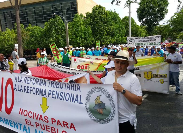 La marcha tiene como lugar de concentración el Parque de las Luces. FOTO Juan Sebastián Carvajal